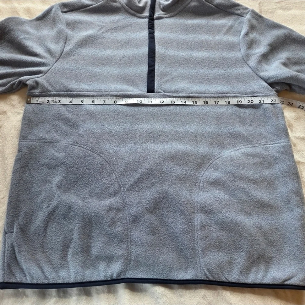 Men’s Polar Fleece High Neck 1/2 Zip Sweatshirt Blue Size Large Outdoor Ranch - Picture 7 of 10